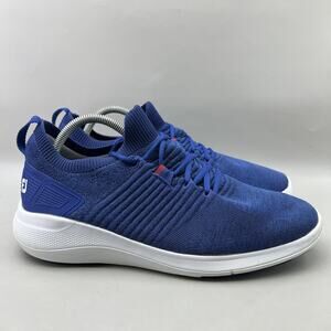 FootJoy Flex XP Spikeless Golf Shoes Men Size 10.5 M Blue Knit Comfort Sneakers